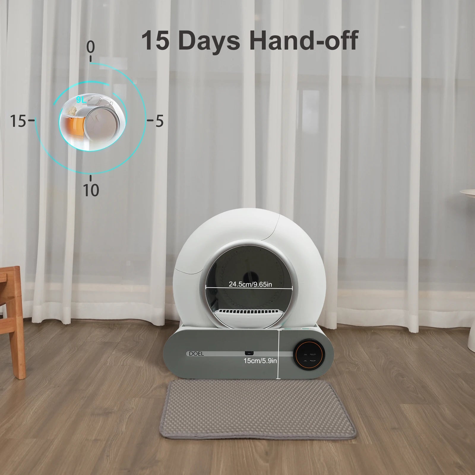 PurrifyTM Smart Self-Clean Cat Toilet