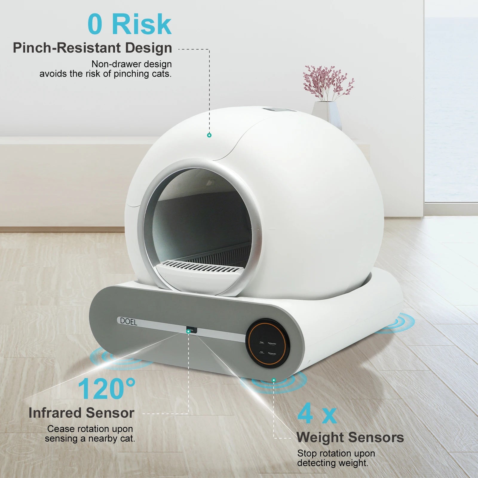 PurrifyTM Smart Self-Clean Cat Toilet