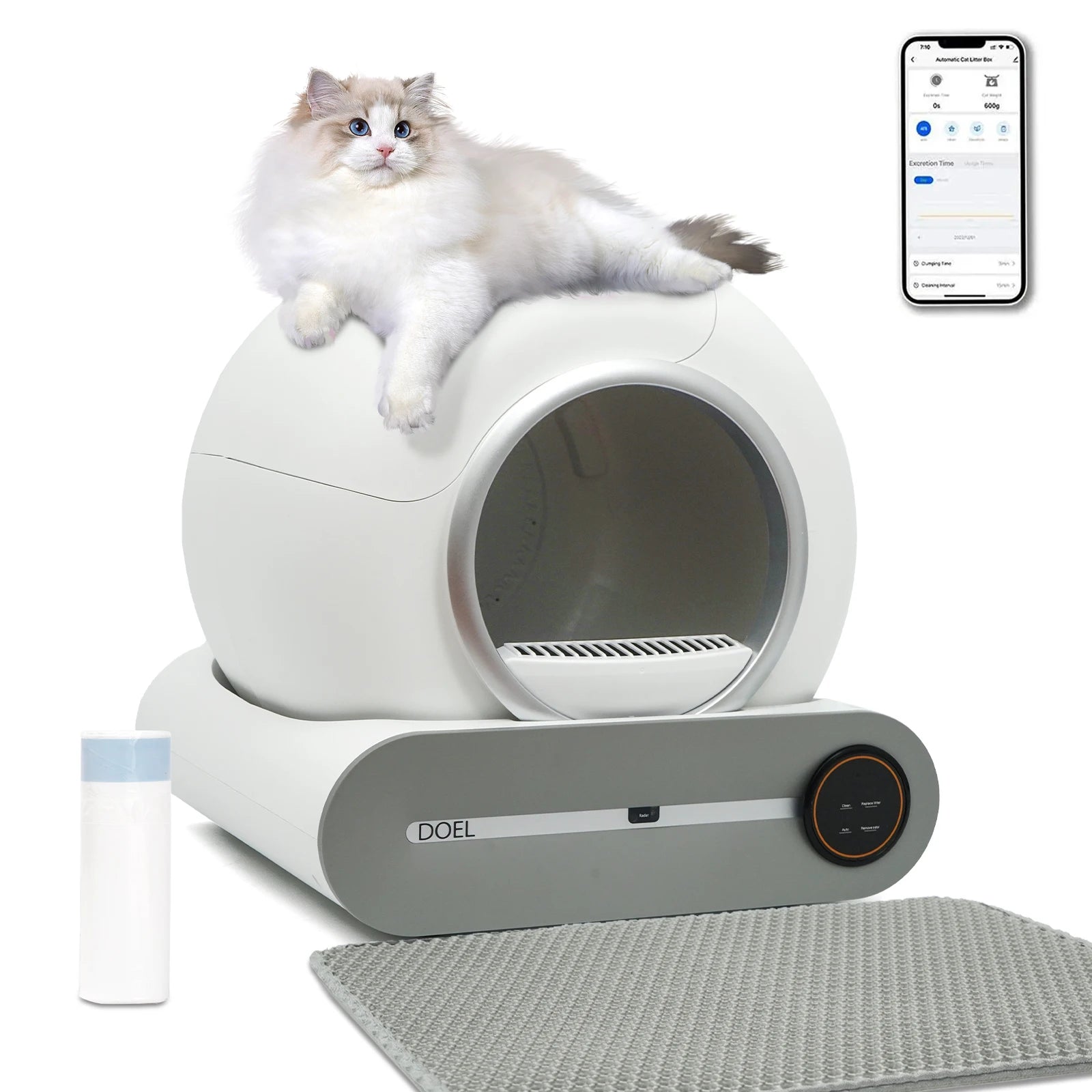 PurrifyTM Smart Self-Clean Cat Toilet