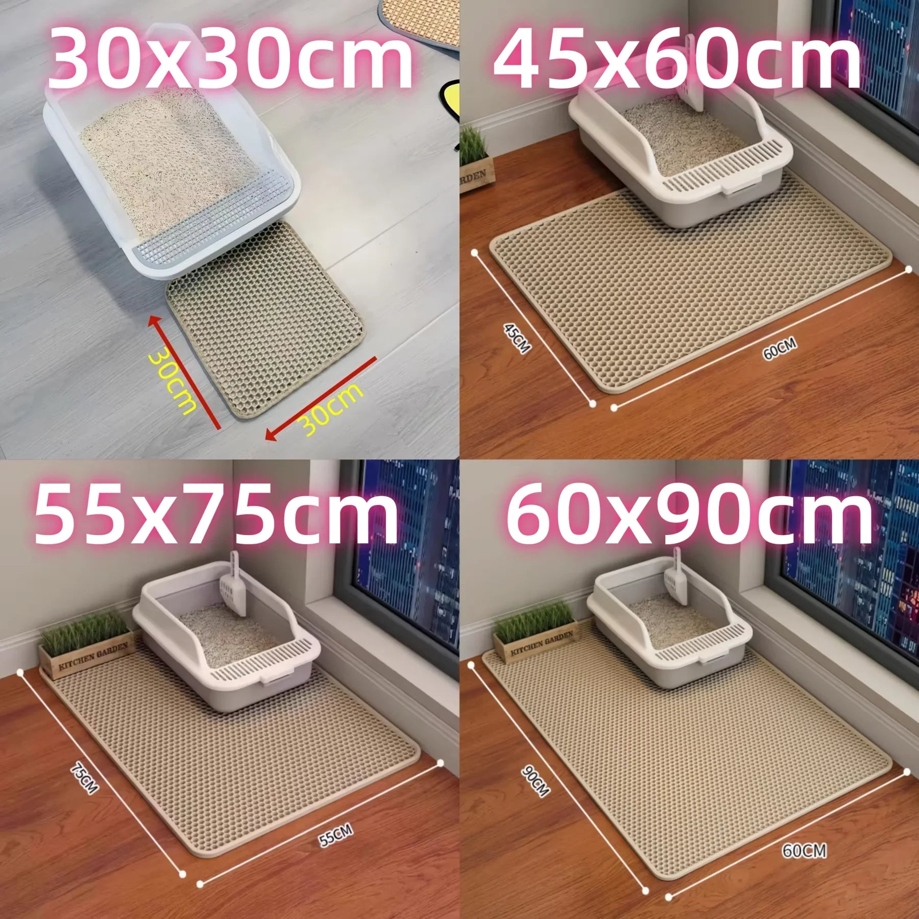 PurrifyTM Honeycomb Extra Large Litter Mat